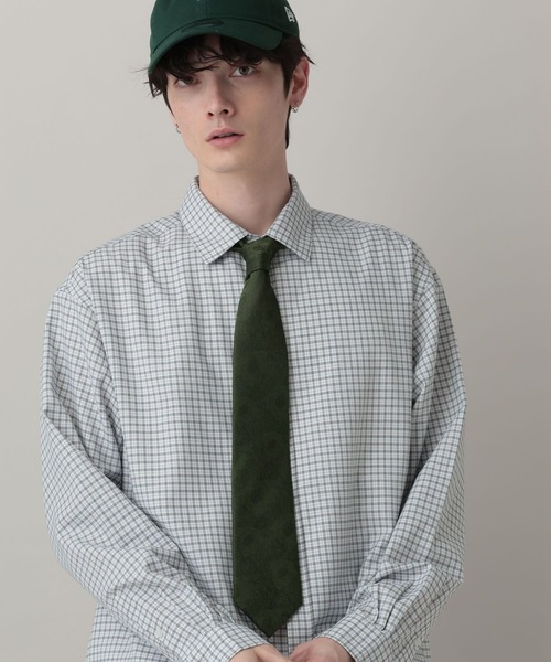 RAGEBLUE(レイジブルー)の「【MADE IN JAPAN】Retro Flower Jacquard Tie/レトロフラワー柄ジャガードネクタイ(ネクタイ・メンズ・ネイビー/グリーン/ブラウン・FREE)」の10枚目の写真