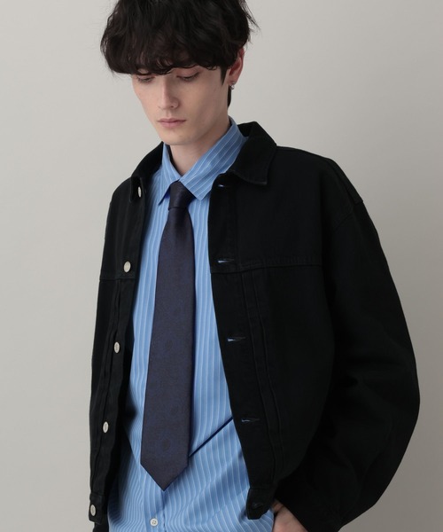 RAGEBLUE(レイジブルー)の「【MADE IN JAPAN】Retro Flower Jacquard Tie/レトロフラワー柄ジャガードネクタイ(ネクタイ・メンズ・ネイビー/グリーン/ブラウン・FREE)」の14枚目の写真