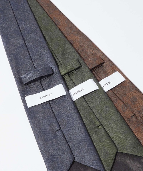 RAGEBLUE(レイジブルー)の「【MADE IN JAPAN】Retro Flower Jacquard Tie/レトロフラワー柄ジャガードネクタイ(ネクタイ・メンズ・ネイビー/グリーン/ブラウン・FREE)」の22枚目の写真