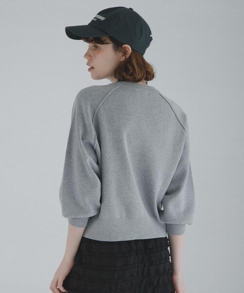 URBAN RESEARCH Sonny Label(アーバンリサーチサニーレーベル)の「スウェットライクニット(ニット/セーター・レディース・グレー/ライトブルー/イエロー・FREE)」の7枚目の写真