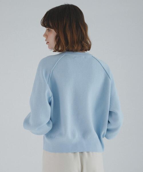 URBAN RESEARCH Sonny Label(アーバンリサーチサニーレーベル)の「スウェットライクニット(ニット/セーター・レディース・グレー/ライトブルー/イエロー・FREE)」の15枚目の写真