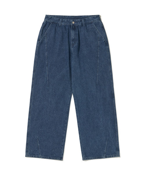 URBANDTYPE(アーバンディタイプ)の「デニムワイドダーツパンツ_インディゴ(デニムパンツ・レディース・その他・SMALL/MEDIUM/LARGE)」の4枚目の写真
