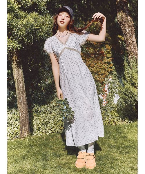 LILY BROWN（リリーブラウン）の「Bonjour Bebeキャップ（キャップ・レディース・グレー/ブラウン/ピンク・F）」の6枚目の写真