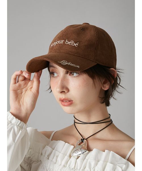 LILY BROWN（リリーブラウン）の「Bonjour Bebeキャップ（キャップ・レディース・グレー/ブラウン/ピンク・F）」の19枚目の写真