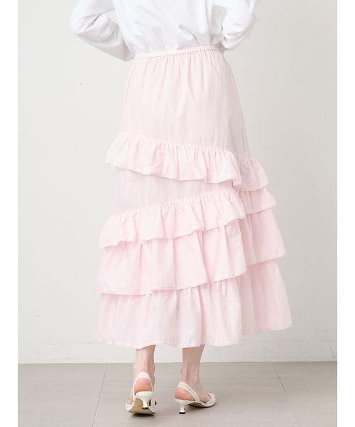 SORIN（ソリン　）の「Random Ruffled Skirt/ランダムラッフルスカート（スカート・レディース・ブラック/ライトピンク/その他・38）」の7枚目の写真