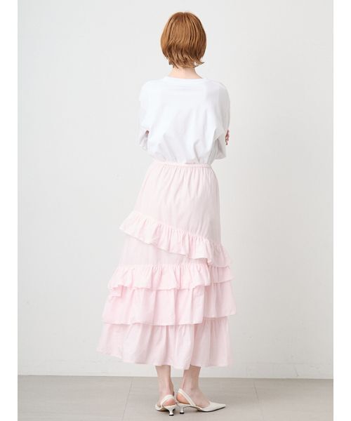 SORIN（ソリン　）の「Random Ruffled Skirt/ランダムラッフルスカート（スカート・レディース・ブラック/ライトピンク/その他・38）」の17枚目の写真