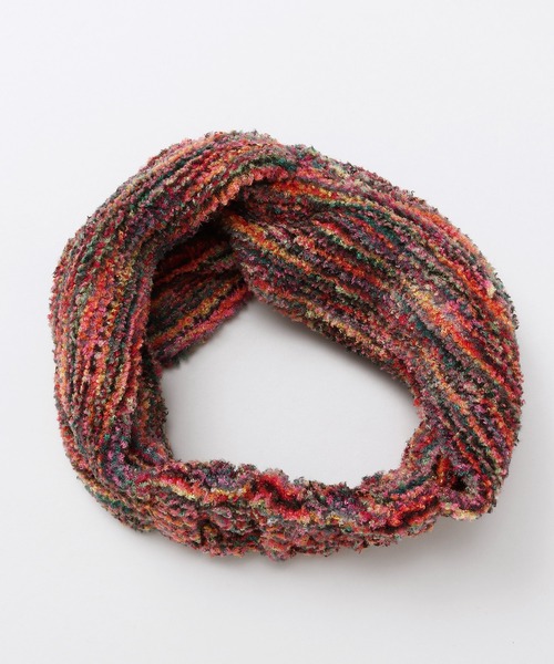 チャイハネ（チャイハネ）の「【チャイハネ】ネオミックスニットヘアバンド（ヘアバンド・レディース・レッド/ブルー/カーキ・FREE）」の6枚目の写真