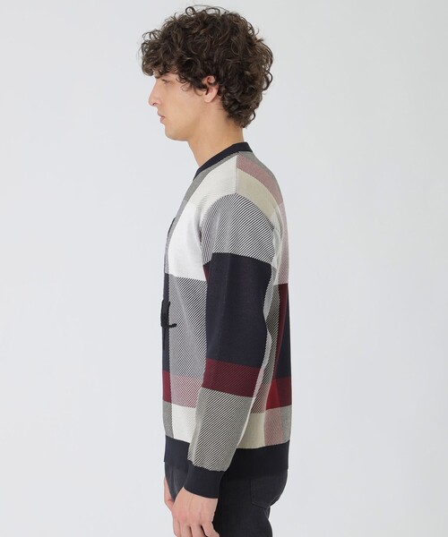 BLACK LABEL CRESTBRIDGE（ブラックレーベル・クレストブリッジ）の「ガーズマンクレストブリッジチェックニット（ニット/セーター・メンズ・ネイビー/ベージュ系その他6・XL/S/M/L）」の9枚目の写真