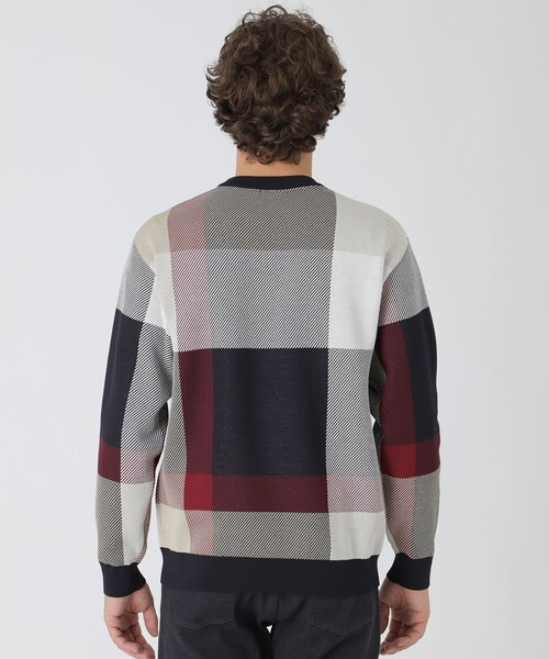 BLACK LABEL CRESTBRIDGE（ブラックレーベル・クレストブリッジ）の「ガーズマンクレストブリッジチェックニット（ニット/セーター・メンズ・ネイビー/ベージュ系その他6・XL/S/M/L）」の10枚目の写真