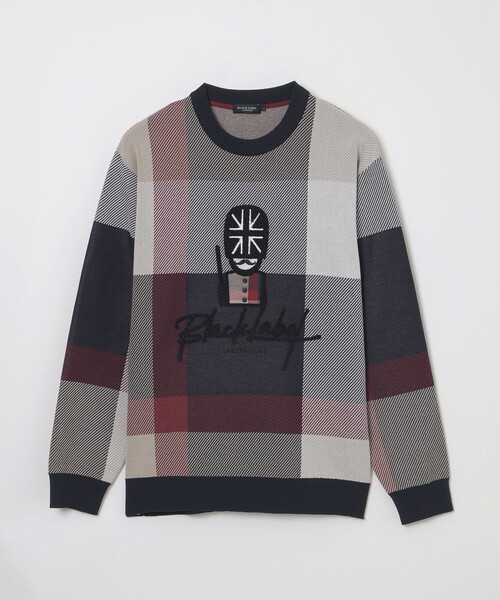 BLACK LABEL CRESTBRIDGE（ブラックレーベル・クレストブリッジ）の「ガーズマンクレストブリッジチェックニット（ニット/セーター・メンズ・ネイビー/ベージュ系その他6・XL/S/M/L）」の12枚目の写真