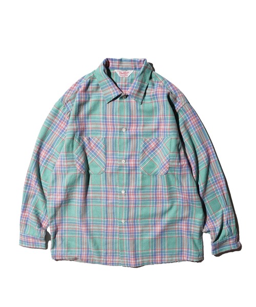 2AM(ツーエイエム)の「DAN RIVER ダンリバー / WORN-OUT CHECK FLANNEL SHIRT(シャツ/ブラウス・メンズ・グリーン/ミント/マルチ/ピンク/ブラック・SMALL/MEDIUM/LARGE)」の3枚目の写真