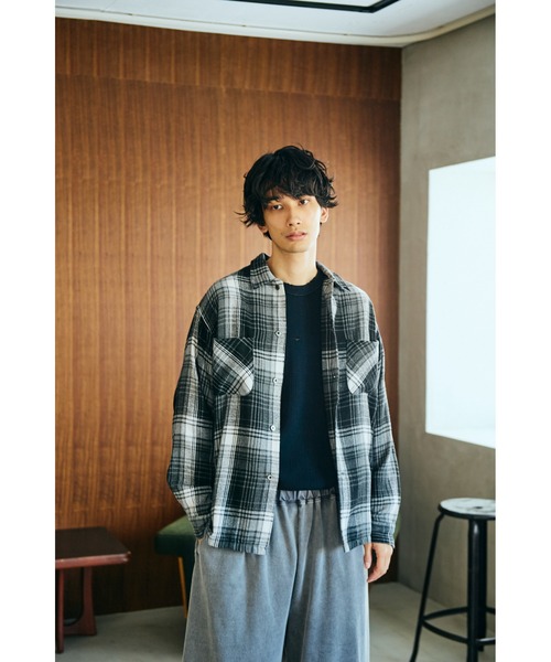 2AM(ツーエイエム)の「DAN RIVER ダンリバー / WORN-OUT CHECK FLANNEL SHIRT(シャツ/ブラウス・メンズ・グリーン/ミント/マルチ/ピンク/ブラック・SMALL/MEDIUM/LARGE)」の2枚目の写真