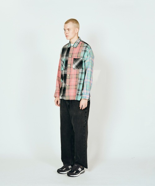 2AM(ツーエイエム)の「DAN RIVER ダンリバー / WORN-OUT CHECK FLANNEL SHIRT(シャツ/ブラウス・メンズ・グリーン/ミント/マルチ/ピンク/ブラック・SMALL/MEDIUM/LARGE)」の10枚目の写真