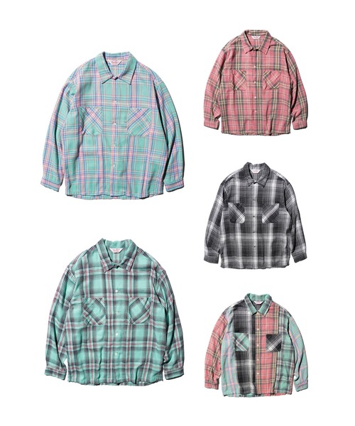 2AM(ツーエイエム)の「DAN RIVER ダンリバー / WORN-OUT CHECK FLANNEL SHIRT(シャツ/ブラウス・メンズ・グリーン/ミント/マルチ/ピンク/ブラック・SMALL/MEDIUM/LARGE)」の17枚目の写真