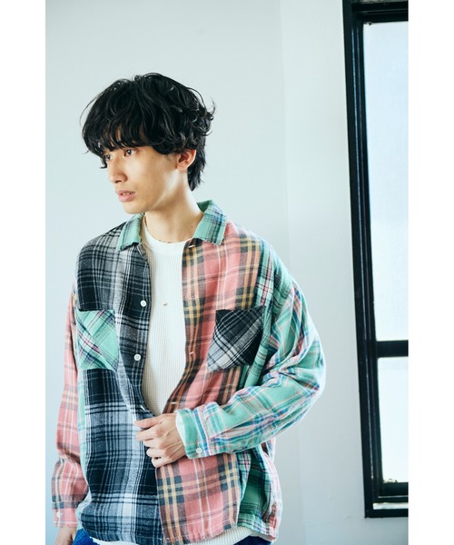 2AM(ツーエイエム)の「DAN RIVER ダンリバー / WORN-OUT CHECK FLANNEL SHIRT(シャツ/ブラウス・メンズ・グリーン/ミント/マルチ/ピンク/ブラック・SMALL/MEDIUM/LARGE)」の12枚目の写真