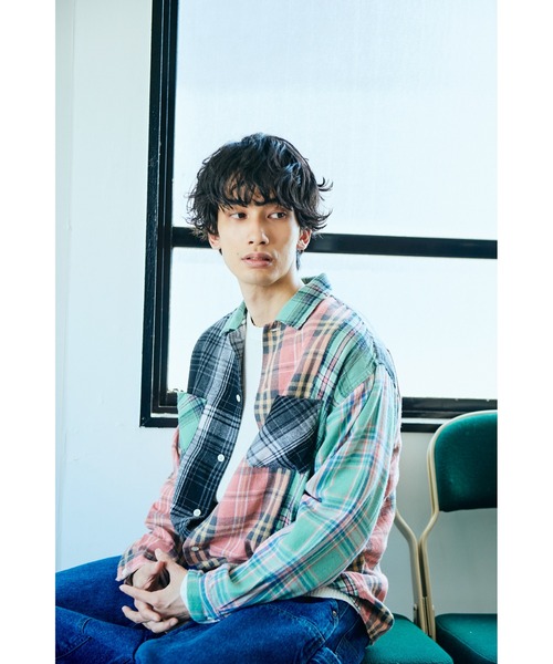 2AM(ツーエイエム)の「DAN RIVER ダンリバー / WORN-OUT CHECK FLANNEL SHIRT(シャツ/ブラウス・メンズ・グリーン/ミント/マルチ/ピンク/ブラック・SMALL/MEDIUM/LARGE)」の13枚目の写真