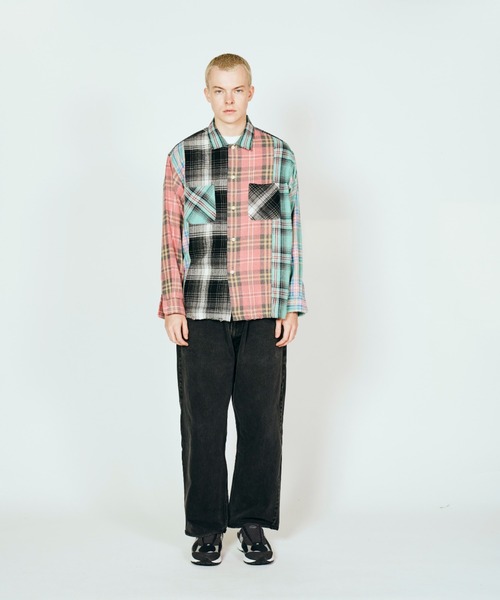 2AM(ツーエイエム)の「DAN RIVER ダンリバー / WORN-OUT CHECK FLANNEL SHIRT(シャツ/ブラウス・メンズ・グリーン/ミント/マルチ/ピンク/ブラック・SMALL/MEDIUM/LARGE)」の16枚目の写真