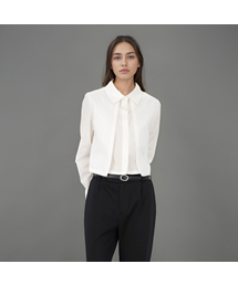 Layered Cropped Shirt _White