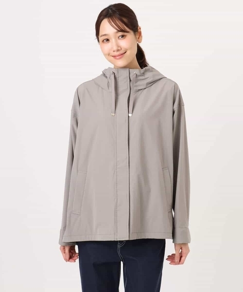 MK MICHEL KLEIN（エムケーミッシェルクラン）の「[撥水/洗える]ストレッチマウンテンパーカー（マウンテンパーカー・レディース・ベージュ/モカ/スミクロ・38）」の14枚目の写真