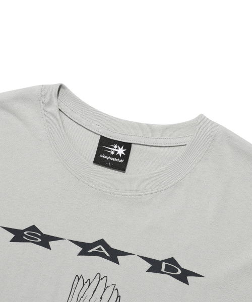 NICE GHOST CLUB(ナイスゴーストクラブ)の「サッドエンジェルス スター TEE_グレー(NG2FMUT526A)(Tシャツ/カットソー・レディース・グレー・S/M/L)」の3枚目の写真