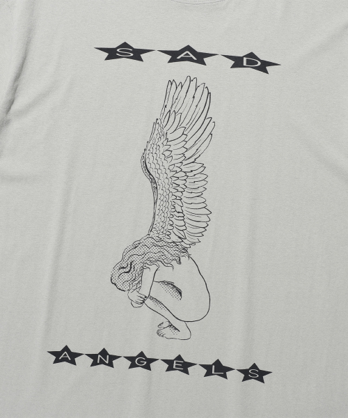 NICE GHOST CLUB(ナイスゴーストクラブ)の「サッドエンジェルス スター TEE_グレー(NG2FMUT526A)(Tシャツ/カットソー・レディース・グレー・S/M/L)」の4枚目の写真