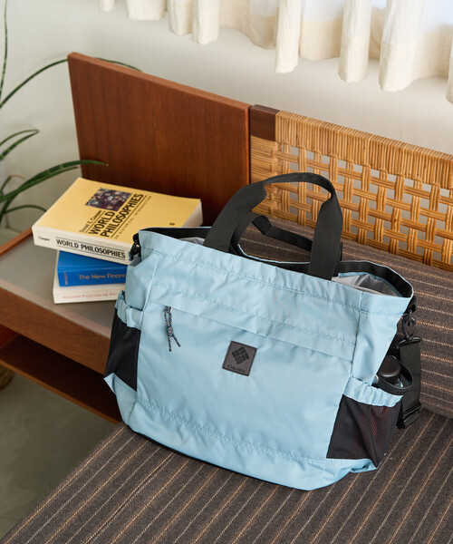 FREAK'S STORE（フリークスストア）の「限定展開 Columbia/コロンビア Great Smoky Garden Tote/グレートスモーキーガーデン トート（ショルダーバッグ・レディース・ブラック/ベージュ/サックスブルー・ONE SIZE）」の2枚目の写真