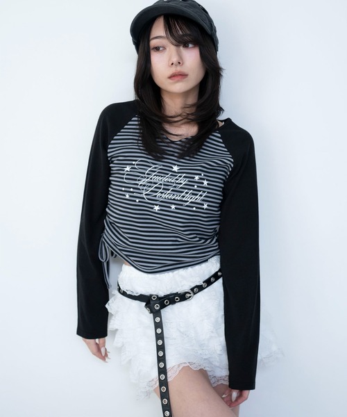 WEGO(ウィゴー)の「WEGO/【26年春夏新作】レースフリルマイクロショートパンツ(スラックス・レディース・ブラック/ホワイト・FREE)」の17枚目の写真