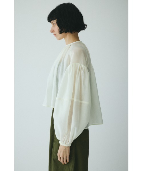 HeRIN.CYE（ヘリンドットサイ）の「Volume sleeve blouse　　ボリュームスリーブブラウス（シャツ/ブラウス・レディース・ピンク/オフホワイト/ブラック・FREE）」の7枚目の写真