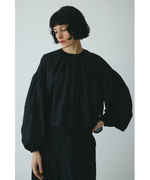 HeRIN.CYE（ヘリンドットサイ）の「Volume sleeve blouse　　ボリュームスリーブブラウス（シャツ/ブラウス・レディース・ピンク/オフホワイト/ブラック・FREE）」の15枚目の写真