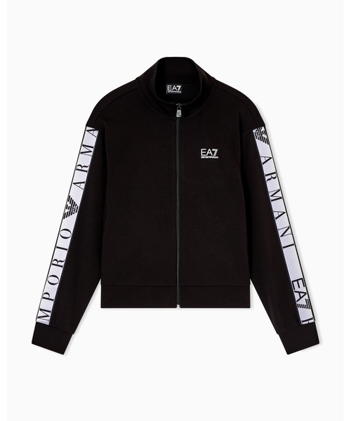 EMPORIO ARMANI EA7（エンポリオアルマーニイーエーセブン）の「<オンライン限定>【エンポリオ アルマーニ EA7】ASV Dynamic Athlete ジップアップ スウェットシャツ VENTUS7テクニカルファブリック（スウェット・レディース・ブラック/ホワイト・SMALL/MEDIUM/LARGE）」の6枚目の写真