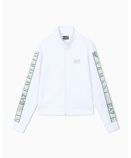 EMPORIO ARMANI EA7（エンポリオアルマーニイーエーセブン）の「<オンライン限定>【エンポリオ アルマーニ EA7】ASV Dynamic Athlete ジップアップ スウェットシャツ VENTUS7テクニカルファブリック（スウェット・レディース・ブラック/ホワイト・SMALL/MEDIUM/LARGE）」の7枚目の写真