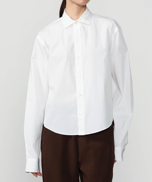 THE SHINZONE（ザ　シンゾーン）の「THE SHINZONE | SHORT PECK SHIRT WOMEN（シャツ/ブラウス・レディース・イエロー/ブルー/ホワイト・F）」の2枚目の写真