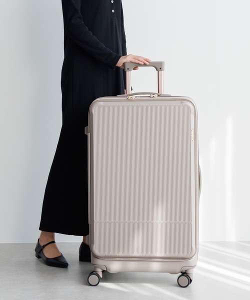 Jewelna Rose(ジュエルナローズ)の「エルダートローリー Lサイズ 87L 05403(スーツケース/キャリーバッグ・レディース・ブラウン/グレイッシュベージュ・FREE)」の5枚目の写真