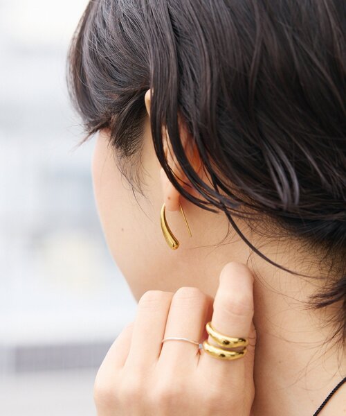 RIVE DROITE（リヴドロワ）の「【R.good（アールドットグッド）】ドロップピアス（ピアス（両耳用）・レディース・シルバー/ゴールド・FREE）」の9枚目の写真