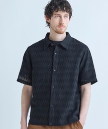 MEN'S BIGI | シアージオメトリック半袖シャツ(シャツ/ブラウス)