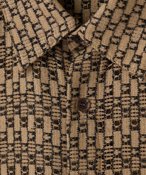 MEN'S BIGI（メンズビギ）の「シアージオメトリック半袖シャツ（シャツ/ブラウス・メンズ・ブラウン/ブラック/ブルー・02/03）」の16枚目の写真