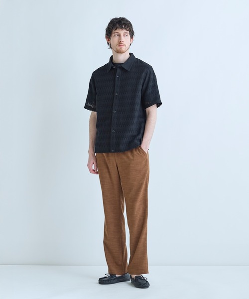 MEN'S BIGI（メンズビギ）の「シアージオメトリック半袖シャツ（シャツ/ブラウス・メンズ・ブラウン/ブラック/ブルー・02/03）」の6枚目の写真