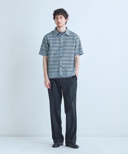 MEN'S BIGI（メンズビギ）の「シアージオメトリック半袖シャツ（シャツ/ブラウス・メンズ・ブラウン/ブラック/ブルー・02/03）」の7枚目の写真