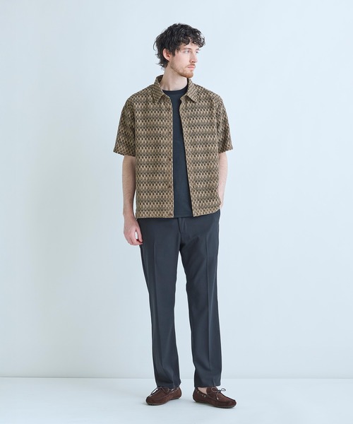 MEN'S BIGI（メンズビギ）の「シアージオメトリック半袖シャツ（シャツ/ブラウス・メンズ・ブラウン/ブラック/ブルー・02/03）」の8枚目の写真