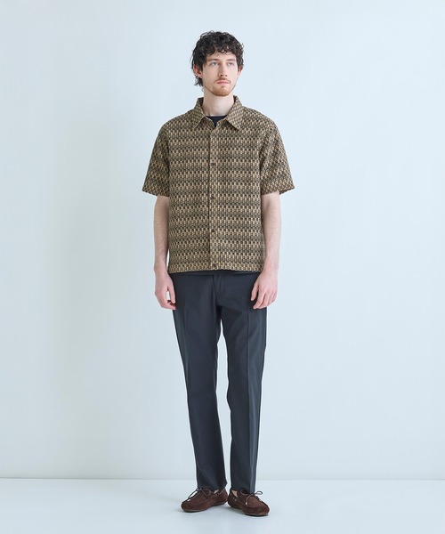 MEN'S BIGI（メンズビギ）の「シアージオメトリック半袖シャツ（シャツ/ブラウス・メンズ・ブラウン/ブラック/ブルー・02/03）」の10枚目の写真