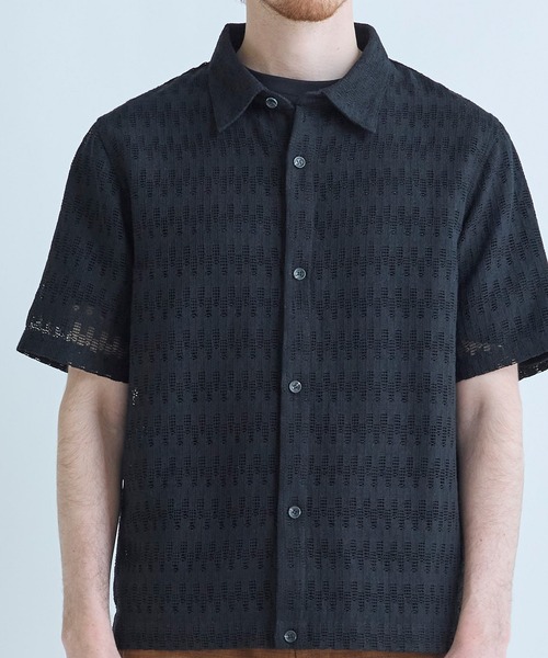 MEN'S BIGI(メンズビギ)の「シアージオメトリック半袖シャツ(シャツ/ブラウス・メンズ・ブラウン/ブラック/ブルー・02/03)」の20枚目の写真