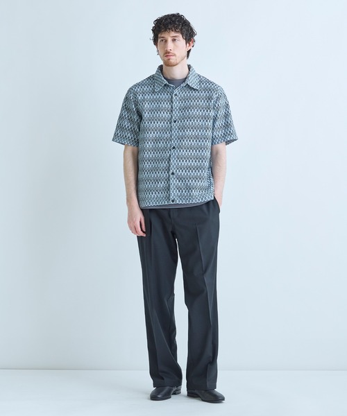 MEN'S BIGI(メンズビギ)の「シアージオメトリック半袖シャツ(シャツ/ブラウス・メンズ・ブラウン/ブラック/ブルー・02/03)」の22枚目の写真