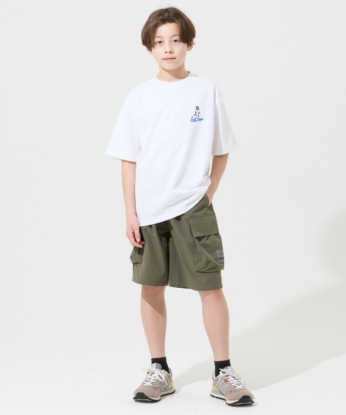 KRIFF MAYER Kid's Collection(クリフメイヤーキッズコレクション)の「【抗ピリング・接触冷感・吸汗速乾】冷感ベースボールT(Laundry)(Tシャツ/カットソー・キッズ・オフホワイト/ライトグリーン/ネイビー/イエロー/チャコール・170/160/150/140/130/120)」の8枚目の写真