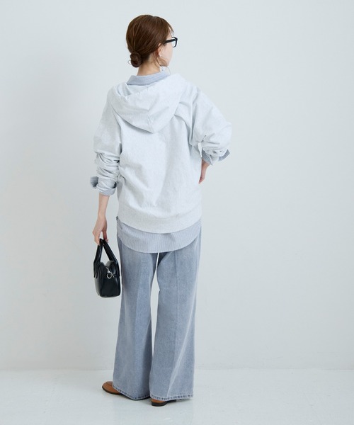 coca(coca)(コカ)の「センタープレスストレートデニムパンツ(デニムパンツ・レディース・ライトブルー・L/M/S)」の7枚目の写真