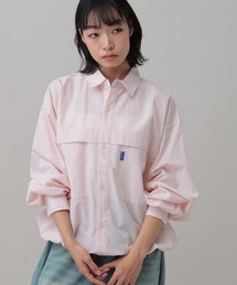 ALAND | 【UNISEX】ALAND／ストライプWビッグシャツ(シャツ/ブラウス)
