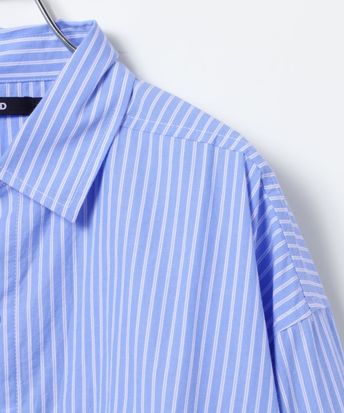 ALAND(エーランド)の「【UNISEX】ALAND/ストライプWビッグシャツ(シャツ/ブラウス・レディース・ブルー/ピンク・MEDIUM/LARGE)」の15枚目の写真