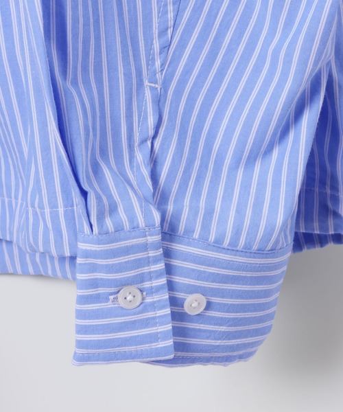 ALAND(エーランド)の「【UNISEX】ALAND/ストライプWビッグシャツ(シャツ/ブラウス・レディース・ブルー/ピンク・MEDIUM/LARGE)」の20枚目の写真