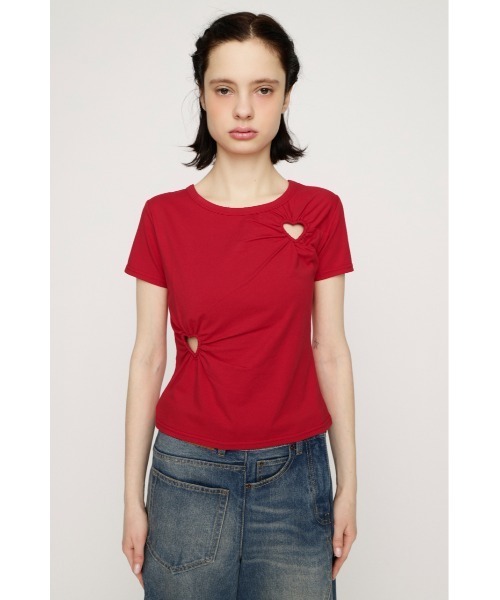 SLY(スライ)の「HEART HOLE 2P TOPS ハートホールツーピートップス 春服(Tシャツ/カットソー・レディース・レッド系その他/ブラック系その他2・FREE)」の18枚目の写真