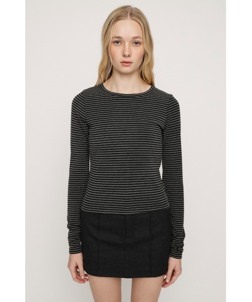 SLY(スライ)の「HEART HOLE 2P TOPS ハートホールツーピートップス 春服(Tシャツ/カットソー・レディース・レッド系その他/ブラック系その他2・FREE)」の10枚目の写真
