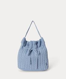 POLO RALPH LAUREN CHILDRENSWEAR（ポロ ラルフ ローレン チルドレンズウェア）の「ミニケーブル ドローストリング バケット バッグ（トートバッグ）」